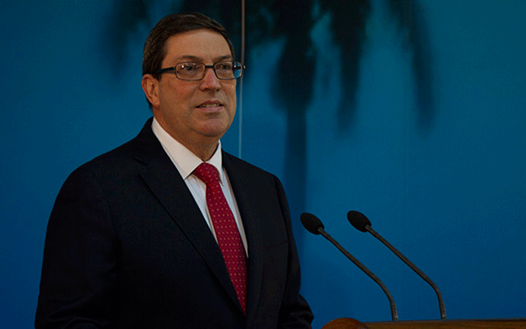 Canciller de Cuba, Bruno Rodríguez Parrilla.