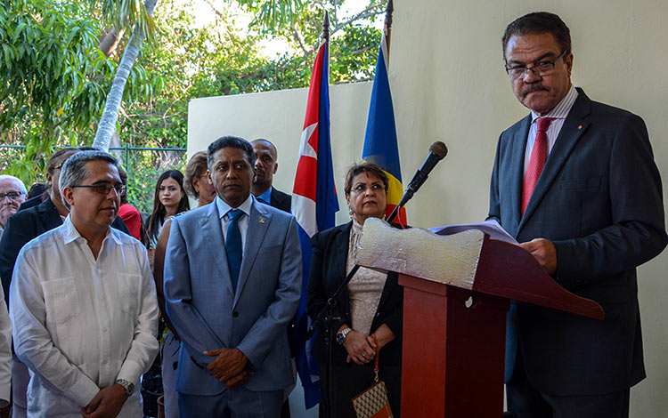Inauguración de embajada de Seychelles en Cuba.