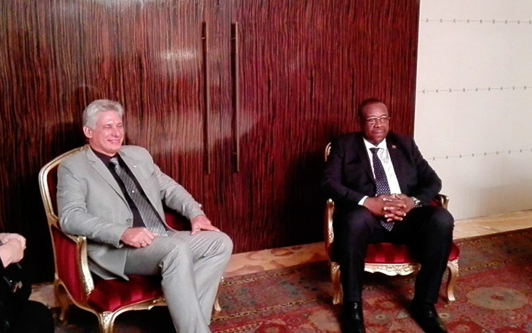 Miguel Díaz-Canel y Cándido Pereira van Dunem.