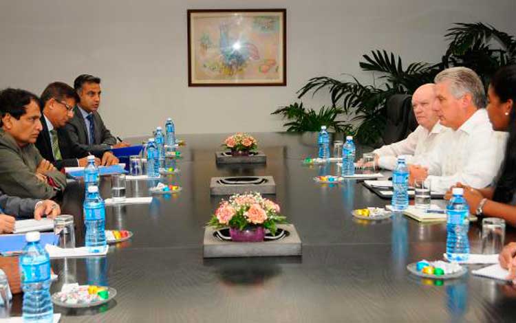 Recibió Díaz-Canel a Ministro de la India