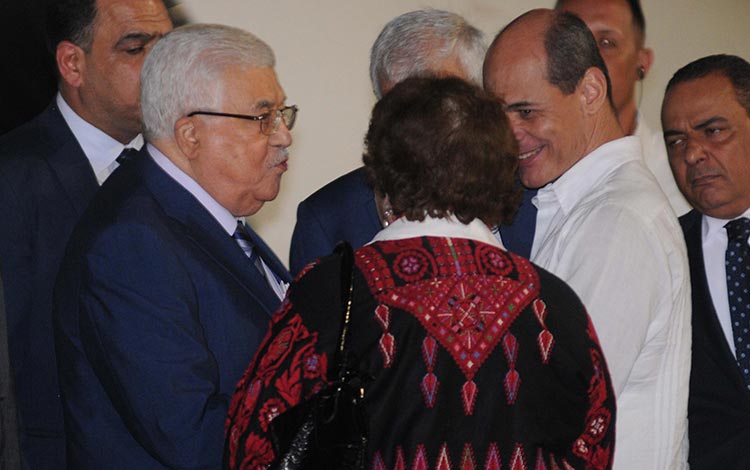 Mahmoud Abbas, presidente de Palestina, a su llegada a La Habana.