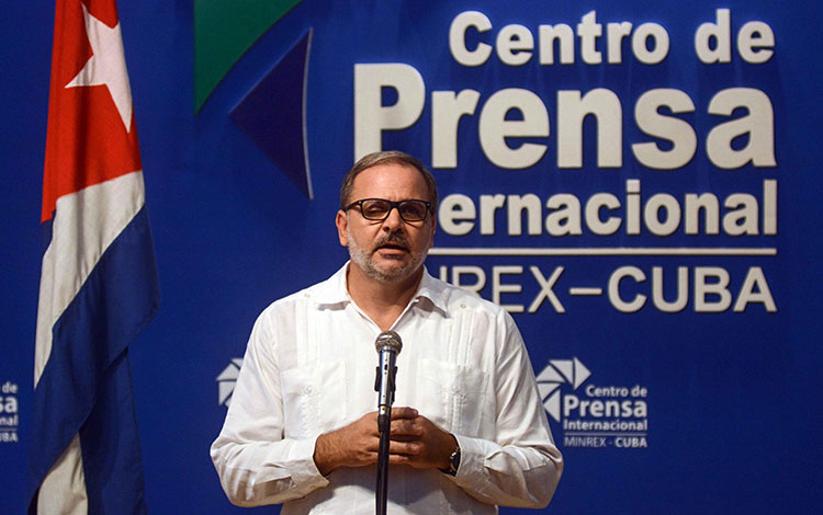 Eugenio Martínez Enríquez, director general de América Latina y el Caribe del Ministerio de Relaciones Exteriores de Cuba (MINREX).