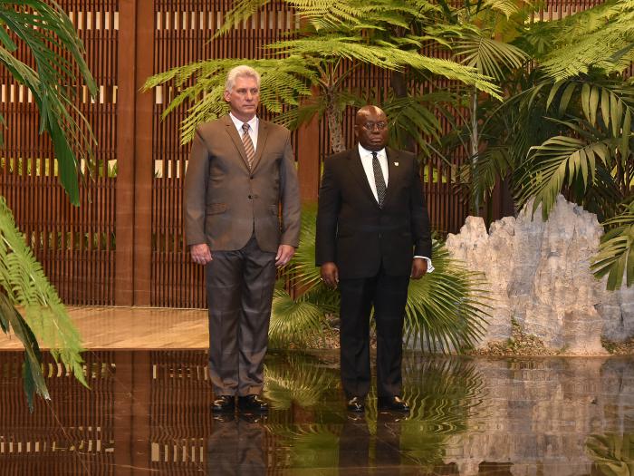 Miguel Díaz-Canel y el Presidente de Ghana Miguel Díaz-Canel y el Presidente de Ghana