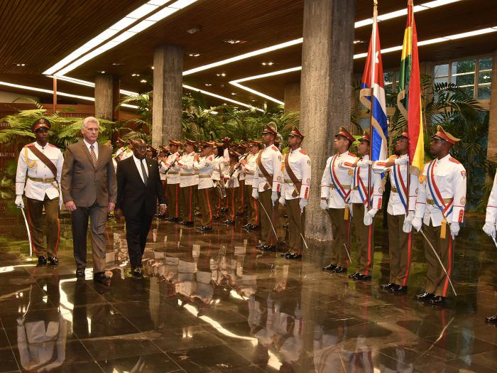 Miguel Díaz-Canel y el Presidente de Ghana Miguel Díaz-Canel y el Presidente de Ghana