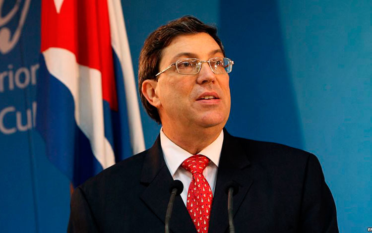 Bruno Rodríguez Parrilla, canciller de Cuba.