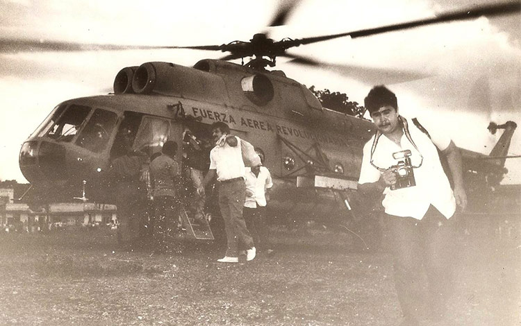 Primera donación de órganos recibida en Villa Clara. Helicóptero con la primera donación de órganos recibida en Villa Clara.