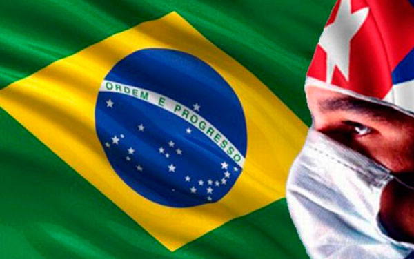 Solidaridad de médicos cubanos con Brasil.