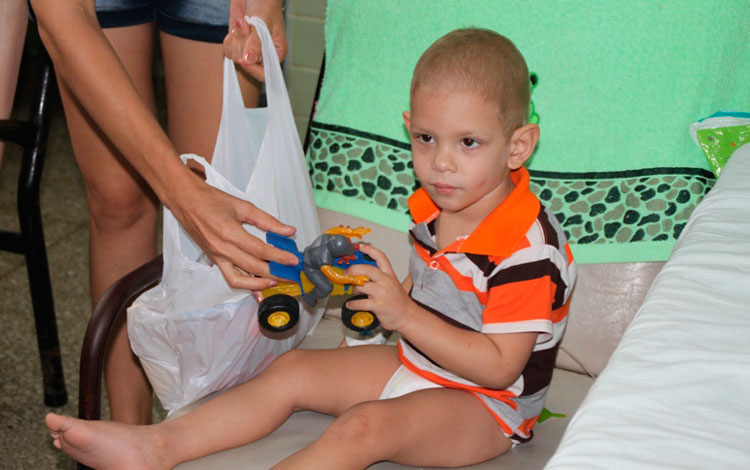 Paciente de hematología en hospital pediátrico de Villa Clara