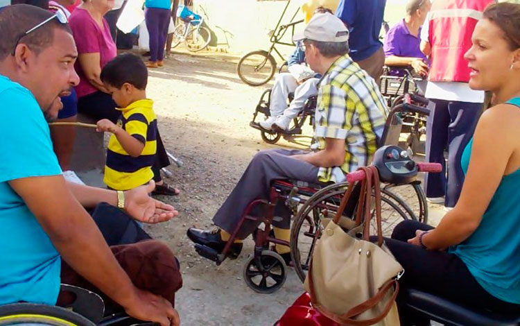 Miembros de la Aclifim en Villa Clara.