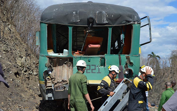 accidente ferroviario en Sancti Spíritus