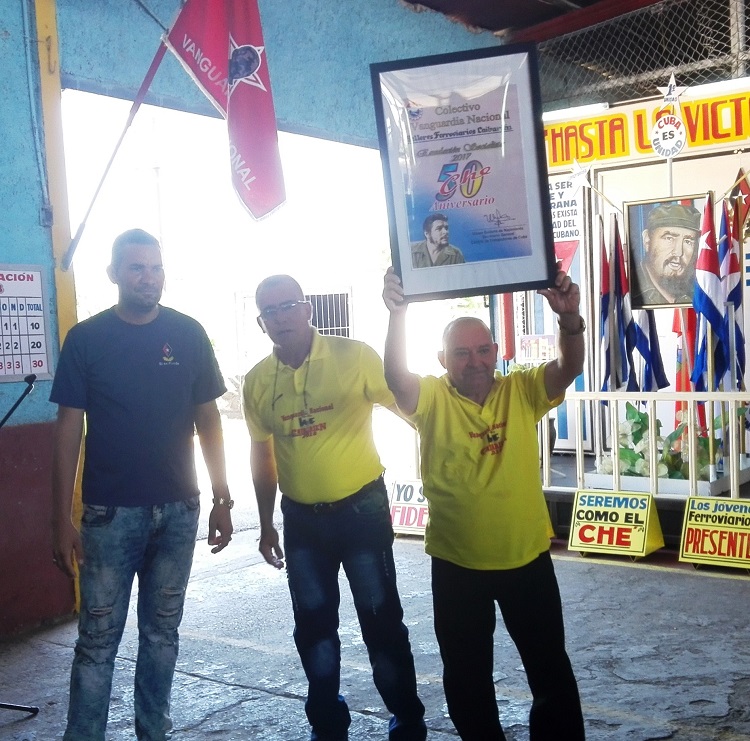 Reconocimiento taller ferroviario de Caibarién