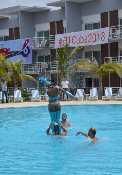 Ballet acuático en FitCuba 2018 Ballet acuático en FitCuba 2018