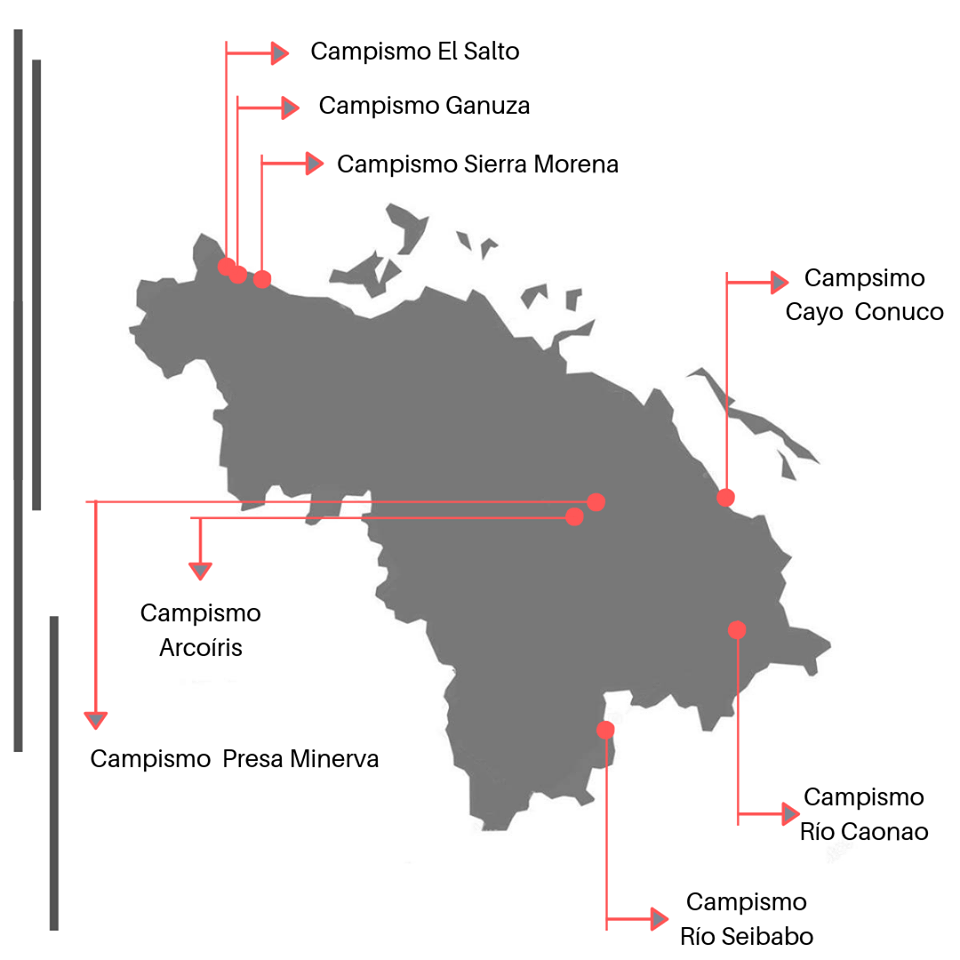 Infografía de campismo en Villa Clara Infografía de campismo en Villa Clara