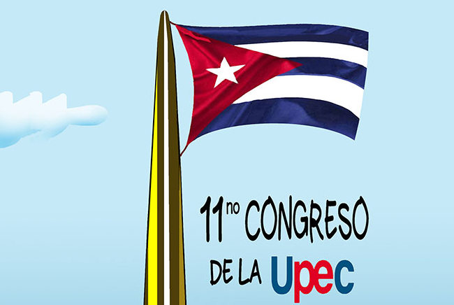 Ilustración de Javier Cubero sobre el Congreso de los periodistas cubanos.