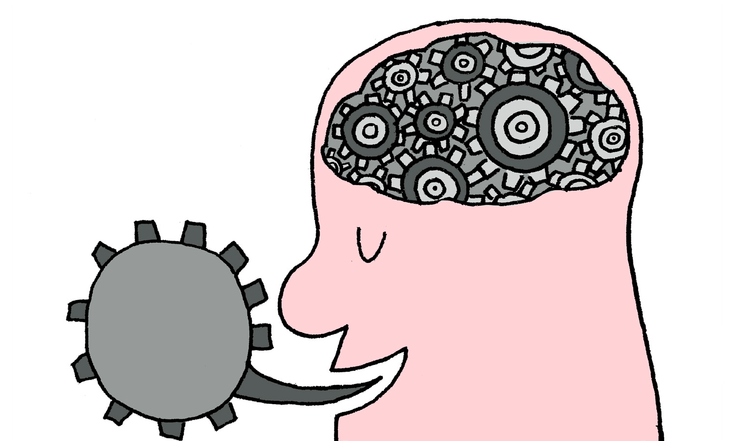 Ilustración de Alfredo Martirena sobre activación mecanismos pensamiento y acción.