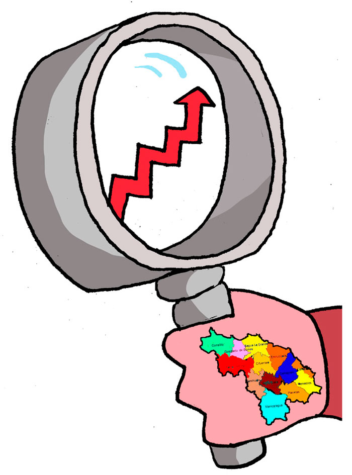Ilustración de Alfredo Martirena sobre estrategias de desarrollo de la provincia de Villa Clara.