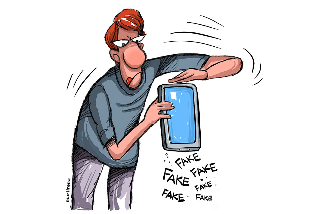 Ilustración de Alfredo Martirena sobre la comunicación en contingencias.