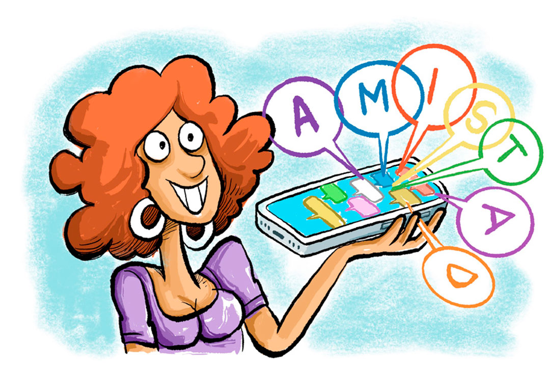 Ilustración de Alfredo Martirena sobre la amistad.