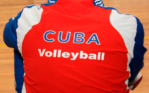 Traje de volelibol de Cuba. Traje de volelibol de Cuba.
