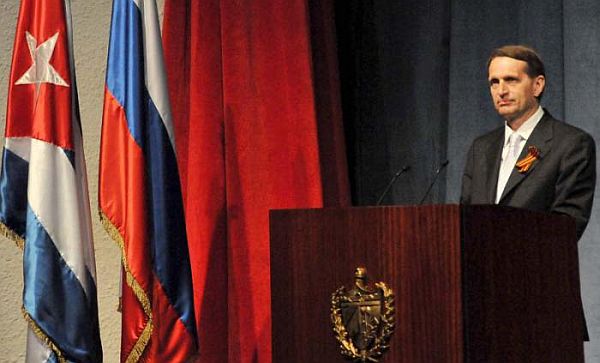 Serguei Naryshkin, presidente de la Duma estatal de Rusia.