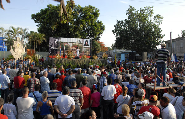 Acto provincial por el Dí­a de la Rebeldí­a Nacional en Remedios.