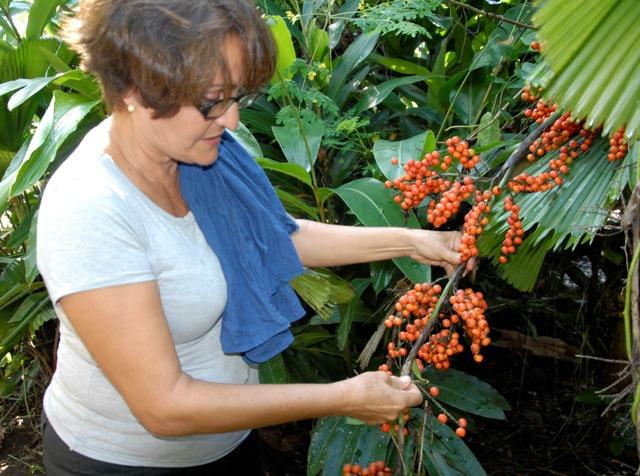 Lidia Cano, floricultora villaclareña.