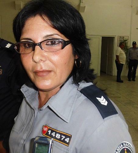 Capitana Aracelys Espinosa.