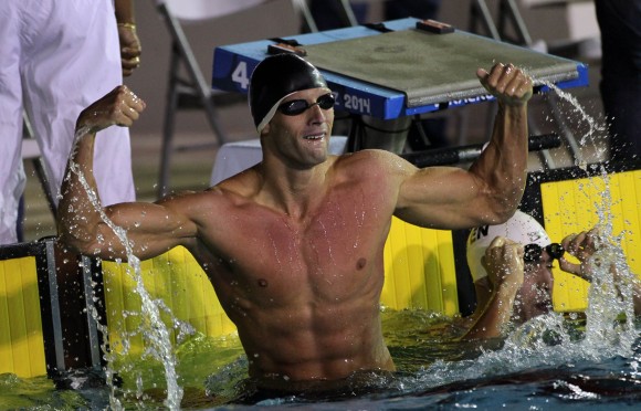 Hanser Garcí­a, oro en los 100 metros libres de los Centroamerianos de Veracruz.