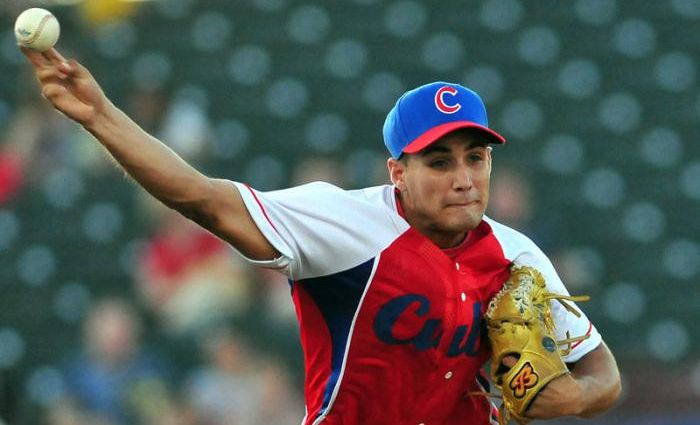 Norge Luis Ruiz, ganador del juego contra Puerto Rico.