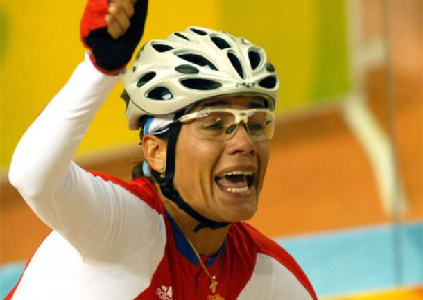 Yoanka González, ciclista de Villa Clara. Yoanka González, ciclista de Villa Clara.