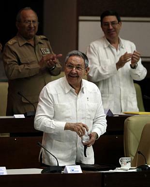 Raúl Castro en la clausura del Periódo de sesiones de la Asamblea Nacional.