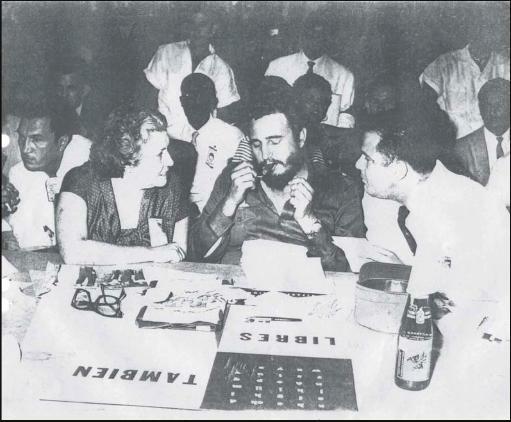 Margot Machado y Fidel Castro Ruz.