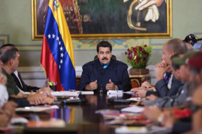 Maduro durante la alocución al pueblo de Venezuela.