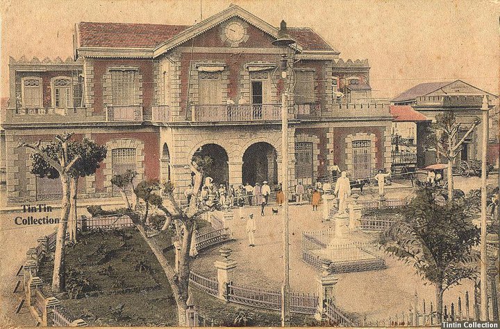 Postal de la estación de ferrocarril.