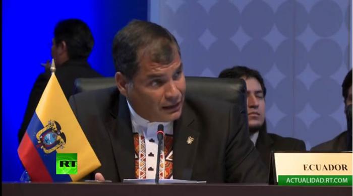 Rafael Correa, presidente de Ecuador