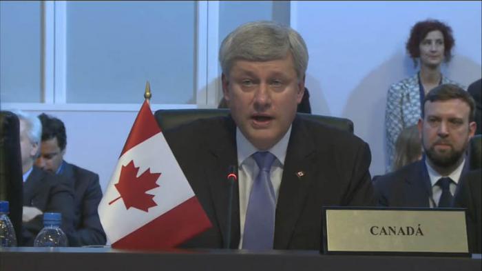 Stephen Harper, primer ministro de Canadá.