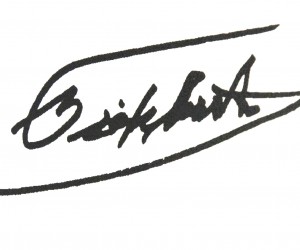 Firma de Fidel Castro