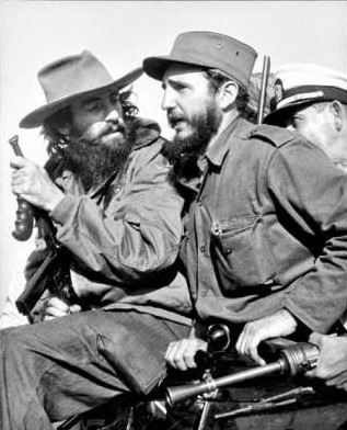 Fidel Castro y Camilo Cienfuegos, Caravana de la Libertad, 8 de enero de 1959.