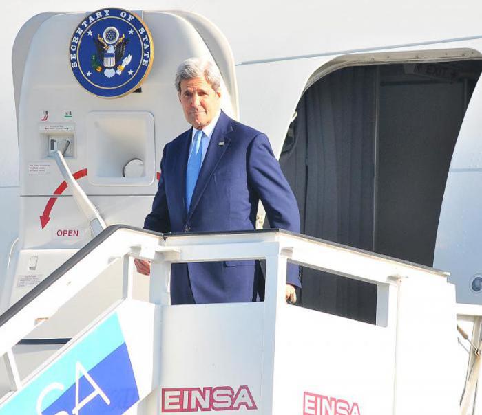 Llegada de John Kerry a La Habana.