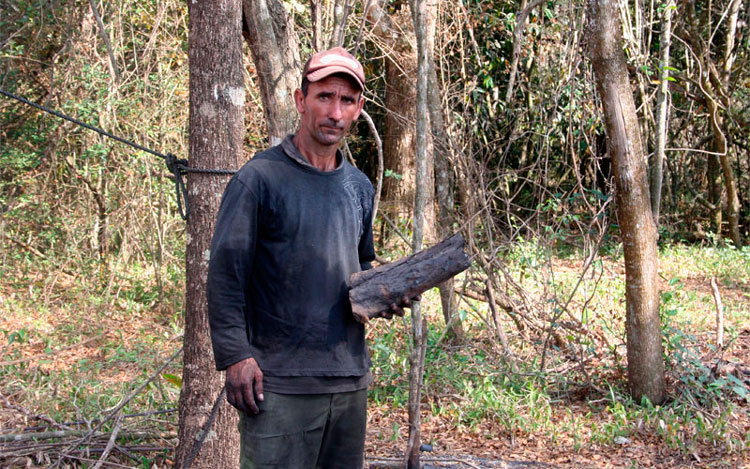 Después de desmontar el horno todos los materiales sobrantes son aprovechados, dice Leonel Pérez López. (Foto: Luis Machado Ordetx) Después de desmontar el horno todos los materiales sobrantes son aprovechados, dice Leonel Pérez López. (Foto: Luis Machado Ordetx)