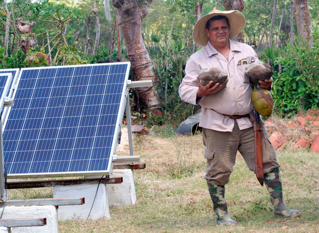 Campesino Rolando Pérez González.