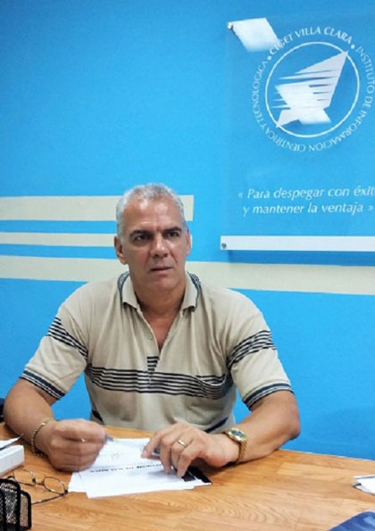 Reinaldo Quesada Buchillón, director del Ciget en Villa Clara.