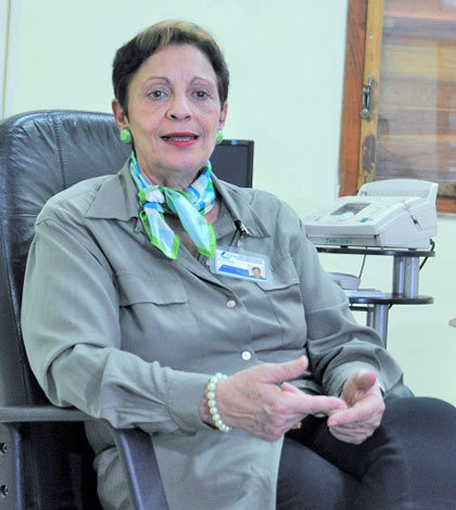 Dra. María del Carmen Velasco Gómez, delegada del Citma en Villa Clara. Dra. María del Carmen Velasco Gómez, delegada del Citma en Villa Clara.
