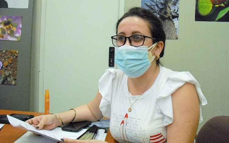 Diana Domenech Yanes, especialista del Citma en Villa Clara. Diana Domenech Yanes, especialista del Citma en Villa Clara.
