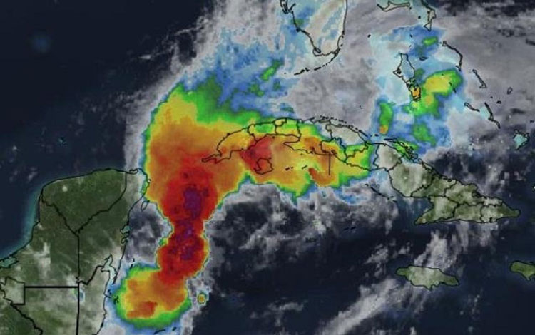 Mapa de las lluvias en Cuba, el 3 de junio de 2022. Mapa de las lluvias en Cuba, el 3 de junio de 2022.