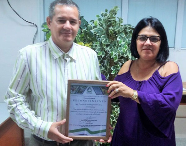 Reconocimiento a los 50 años del Centro de Investigaciones de la Informática de la UCLV.