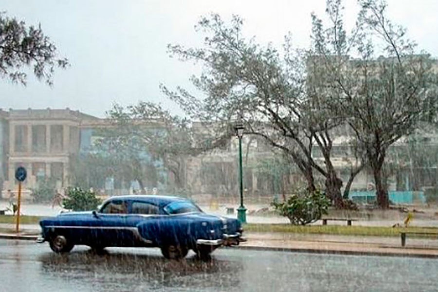 Lluvias en La Habana.