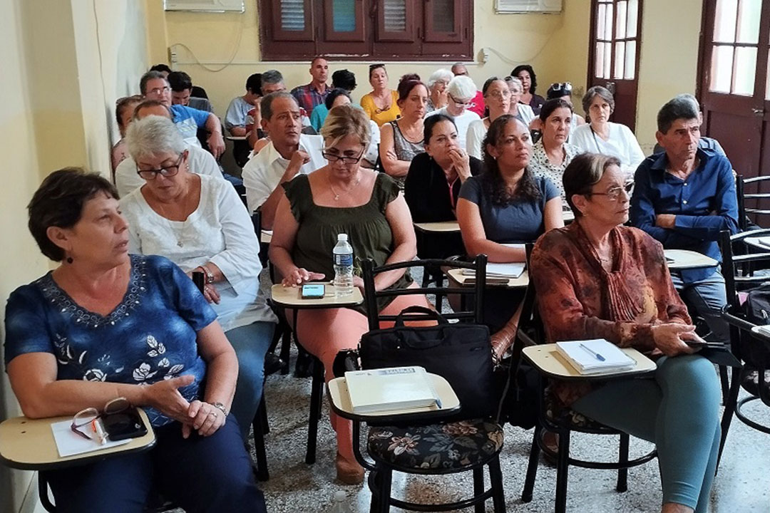 Reunión de balance del trabajo del Centro Meteorológico Provincial de Villa Clara.