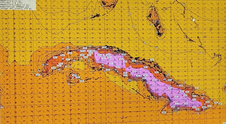 mapa temperaturas