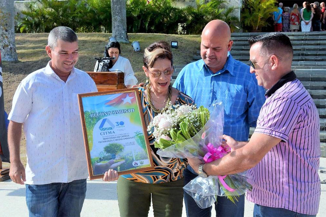 Reconocimiento del Partido y el Gobierno de Villa Clara a la delegación del Citma en el territorio.